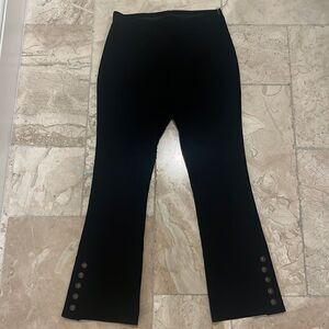 Fifteen Twenty cropped button detail black dress pants sz Small NWT